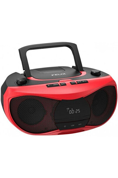 Felix Φορητό Ραδιόφωνο-CD Player με USB Bluetooth Κόκκινο