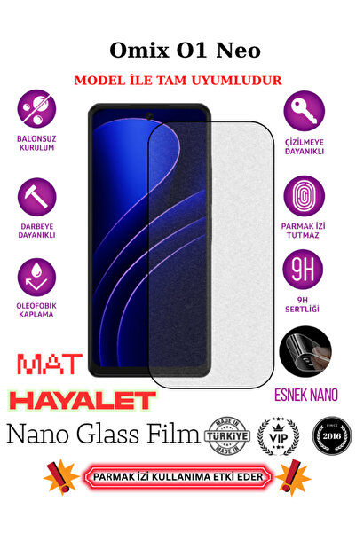 CaseTechnoo Omix 01 Neo Tam Uyumlu Mat Hayalet Privacy Esnek Nano Ekran Koruy...