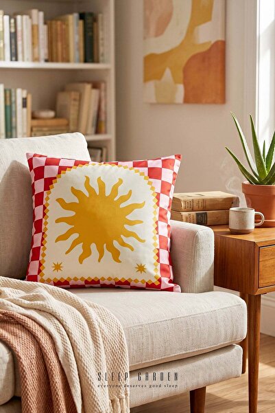 Sleep Garden Bohemian Sun Design Decorative Throw Pillow Cover |   Modern Hom...