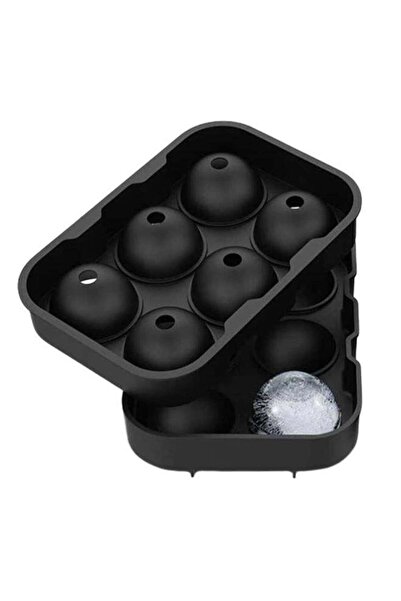 Generic 6 Round Ice Ball Maker Mold Black, Ice Ball Maker Round Large Ice Cub...