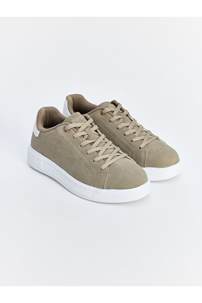 LC Waikiki Lcw Steps Beige Thick Sole Suede Look Men's Sports Shoes