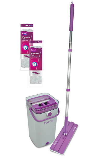 Parex Wondero Flat Temizlik Seti + 2 Adet Yedek Mop Avantaj Paketi