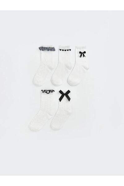 LC Waikiki Patterned Girls' Socks 5-Pack (W6)