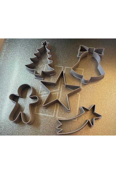 DU&ER 5Pcs Themed Cookie Mold Set Dough Shaper