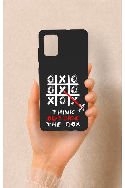 Vip Case حافظة سيليكون منقوشة متوافقة مع Samsung-A71 من Out Side The Box