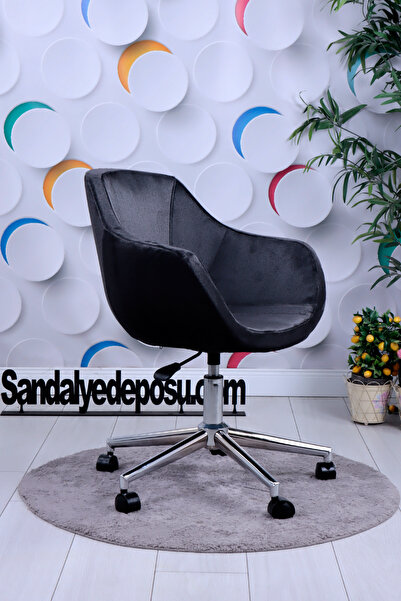 SandalyeDeposu Focus Krom Ayaklı Çalışma Koltuğu Alaska 14 Kumaş
