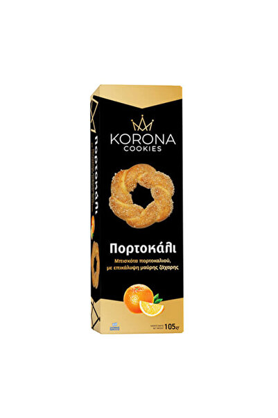 OEM KORONA ΜΠΙΣΚΟΤΑ ΜΕ ΕΠΙΚΑΛΥΨΗ ΜΑΥΡΗΣ ΖΑΧΑΡΗΣ 105gr. - (ΠΟΡΤΟΚΑΛΙ)