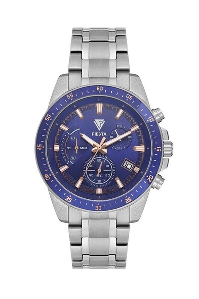 Fiesta F197204M Men's Wristwatch with Steel Strap