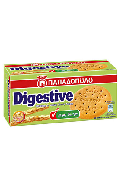 Papadopoulou ΠΑΠΑΔΟΠΟΥΛΟΥ DIGESTIVE 250gr. - (ΟΛΙΚΗΣ) (ΧΩΡΙΣ ΖΑΧΑΡΗ)