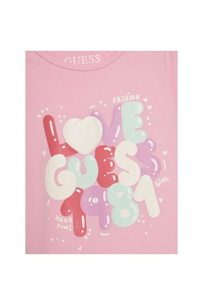 Guess Tricou de fată K5GI15K6YW4 Roz