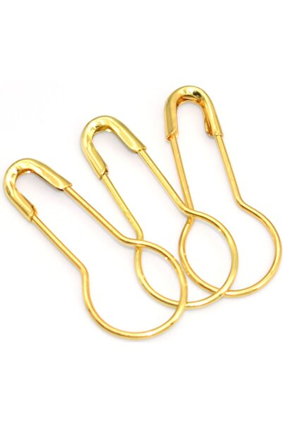 MTKardeşler 100 Pieces of Pear-Shaped Safety Pins 2 cm Bulb Type Safety Pins