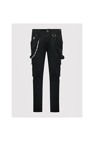 Alpha Industries Pantaloni bărbați din material textil 128202 Negru
