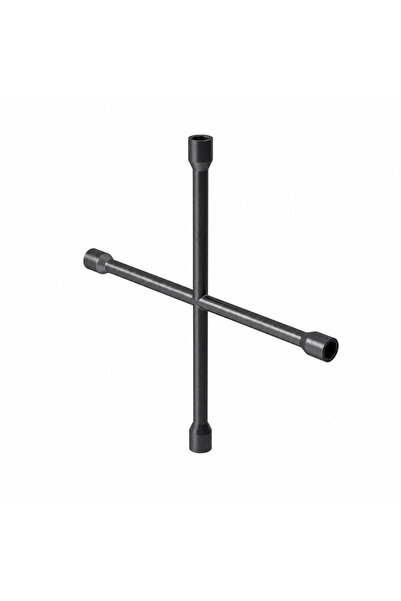 Generic Brand Heavy-Duty 4-Way Cross Wheel Wrench with Four Socket Ends, One-...