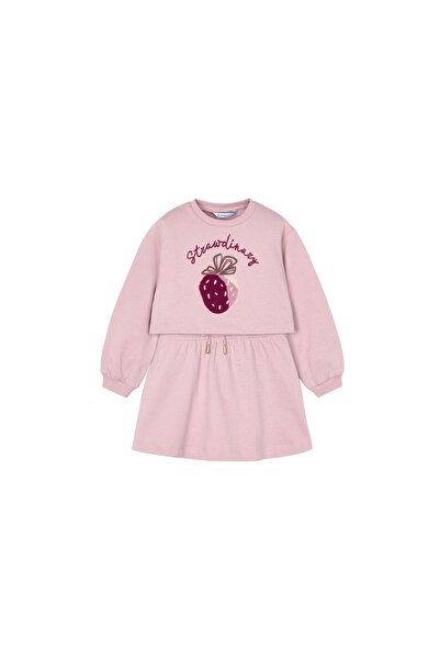 MAYORAL Set hanorac și rochie pentru fete 4927 Roz