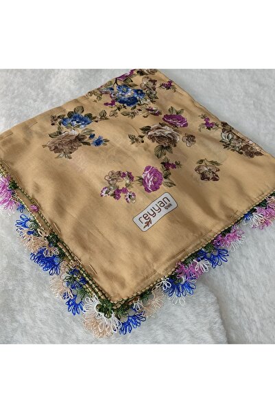 REYHAN Handmade Needlework Writing, Scarf, Yemeni, Mevlit Cover, Head Cover, ...
