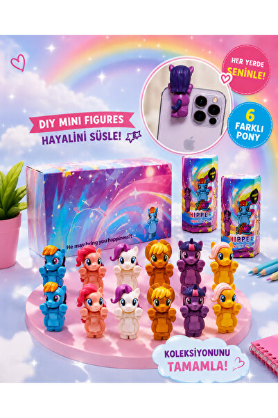 DEVU My Little Pony Hipper Sürpriz Mini Pony Telefon Süsü