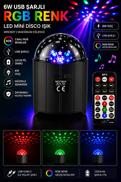 nextbuy Mini Yıldızlı Gökyüzü Projeksiyon Gece ve Masa Lambası Bluetooth Hopa...