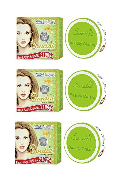 Sandal Whitening Beauty Cream For Glowing And Blemish Removal Skin - 3x30g