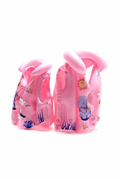 PLUSSPORT Children's Marine Life Jacket Inflatable Large Size - Pink - Blue -...