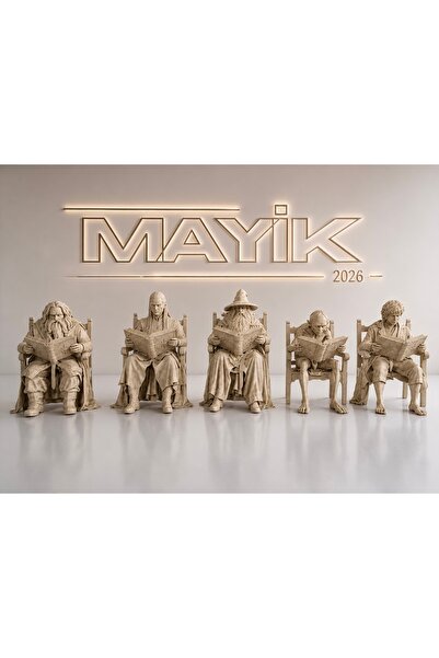 MAYİK2026 Ünlü Film Fantastik Kitap Okuyan Karakter Kitaplık Dekoru – Büyücü,...