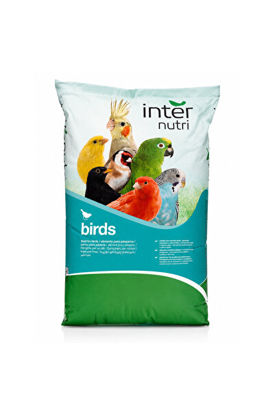 Inter Nutri خلطة فيشر 20 كجم - علف بذور كامل عالي الجودة للطيور البالغة والطي...