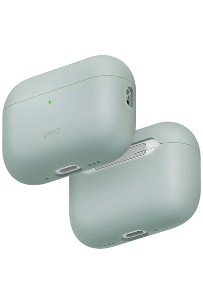 uniq Husă pentru AirPods Pro 3, Lino Hybrid Liquid Silicon, Verde mentă