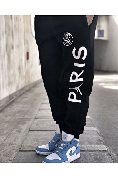 classy moda Unisex Lettering and Logo Printed 2-Thread Combed Cotton Baggy Pants
