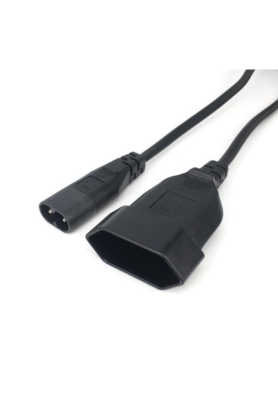Choice IEC320 C8 Male to Europe Schoko CEE7/16 Outlet Female socket Power Ext...