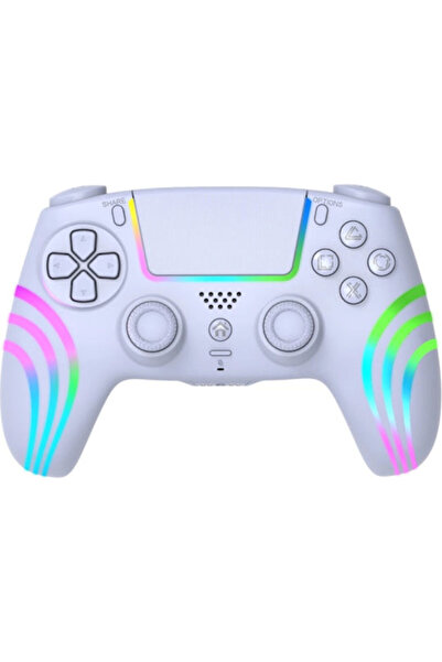 OEM Deep Explorer Ασύρματο Χειριστήριο για PC / PS4 Λευκό