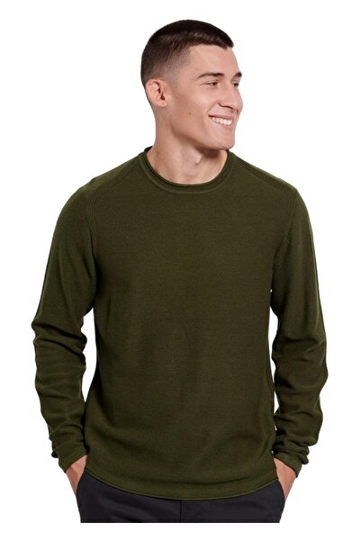 Funky Buddha Πλεκτή Μπλούζα FBM008-016-09 – Pine Green - xl