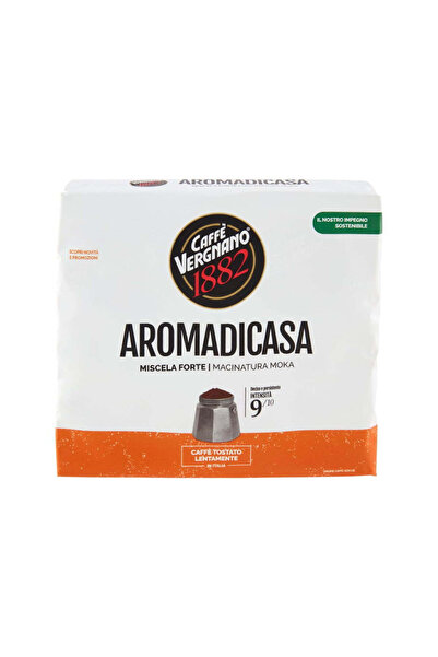 VERGNANO Caffe Aroma di Casa Cafea Macinata Import Italia, 500g (2x250g), Int...
