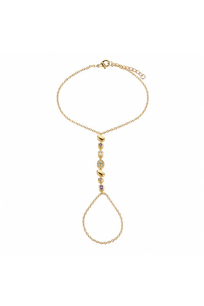 Belora Brățară elegantă din oțel titan cu ciucure pentru femei, aurie