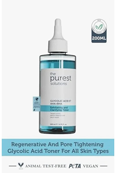 The Purest Slutions Gözenek ve Siyah Nokta Görünümünü Azaltmaya Yardımcı Tonik