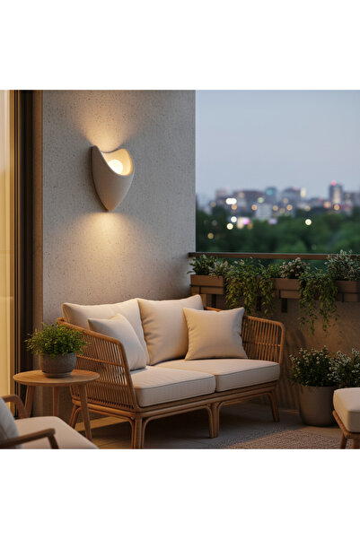 iTin Aplică Decorativa CONNO, 26 cm, 1x E27, Polistiren, Gri