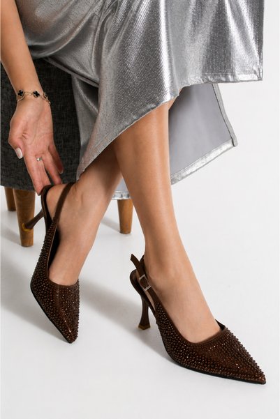 Mira style Pella Stone 9cm Heel Women's Shoes