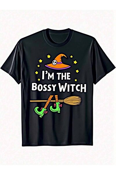 4CR قميص I'Bossy Witch للتنكر الجماعي - مناسب للهالوين وعيد الشكر للرجال والن...