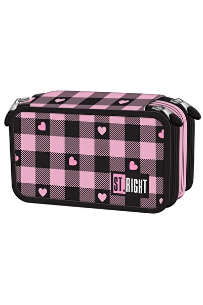 St.Majewski Penar echipat 3 compartimente, 45 piese, St.Right Pink Checkered