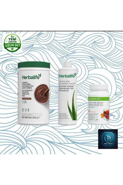 Herbalife Formula 1 nutritional shake mix 500 g + tea and herbal extract flav...