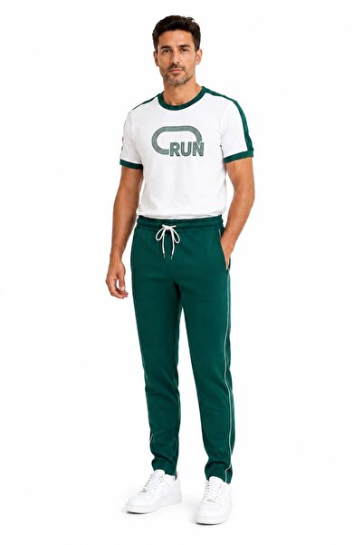 Bumbăcel Set sport bărbați din bumbac cu pantaloni jogger