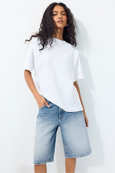 Stradivarius Padded shoulder T-shirt