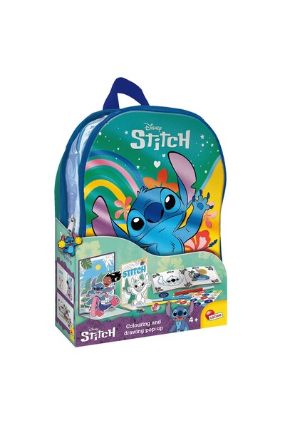 Lisciani Set de desen Stitch cu rucsac pentru copii 3+ Lilo & Stitch