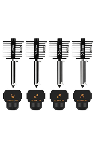 Choice 4pack Hotend Kit 4Pcs Bambu A1/A1 Mini Hotend Kit, 0.2‑0.4‑0.6‑0.8mm H...