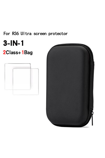 Choice6 Black PU Bag 2Class For R36 Ultra game console storage bag EVA hard s...
