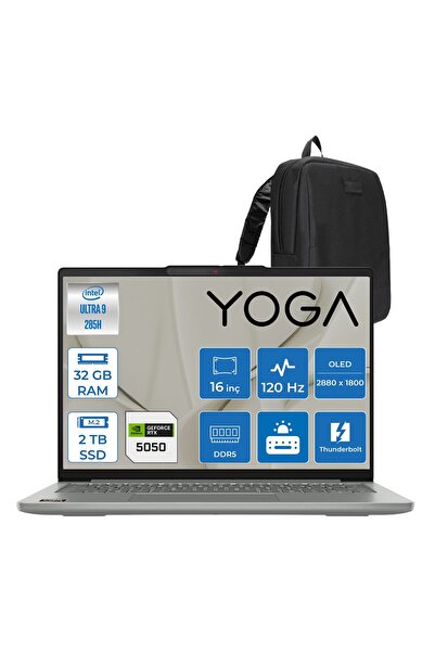 LENOVO Ideapad Pro 5 16IAH10 Intel Core Ultra 9 285H Aı 32GB Ddr5 2tb SSD RTX...