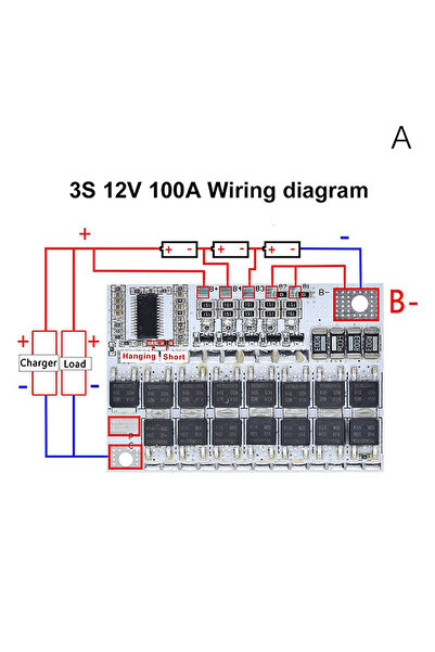 choice2 A [C]3s/4s/5s Bms 12v 16.8v 21v 3.7v 100a Li-ion Lmo Ternary Lithium ...