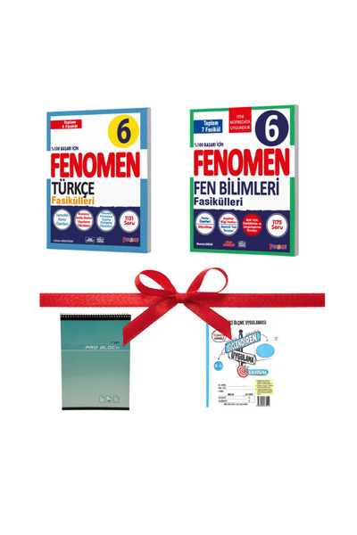 Fenomen Yayıncılık FENOMEN 6 TÜRKÇE FASİKÜLLERİ+ FENOMEN 6 FEN BİLİMLERİ FASİ...
