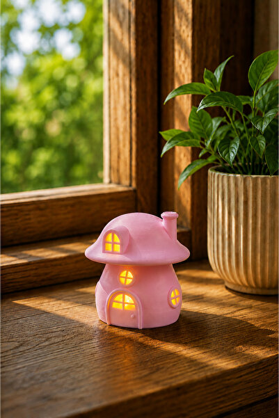 3D BASKI EVRENİ Dağ Teknoloji Mantar Ev Dekoratif Mumluk | 3D Baskı Tealight ...