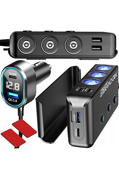 Renew Force Splitter brichetă auto 12-24V 4x USB 3.0 QC 2x USB-C 264W