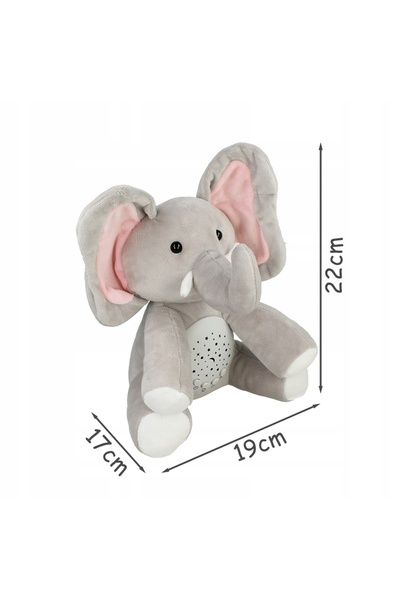 NO BRAND Lampă LED proiector elefant, cântece de leagăn, sunet alb, carton, z...