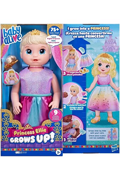 NO BRAND LALKA Baby Alive care crește, Prințesa Ellie, fetiță blondă F5236, A...